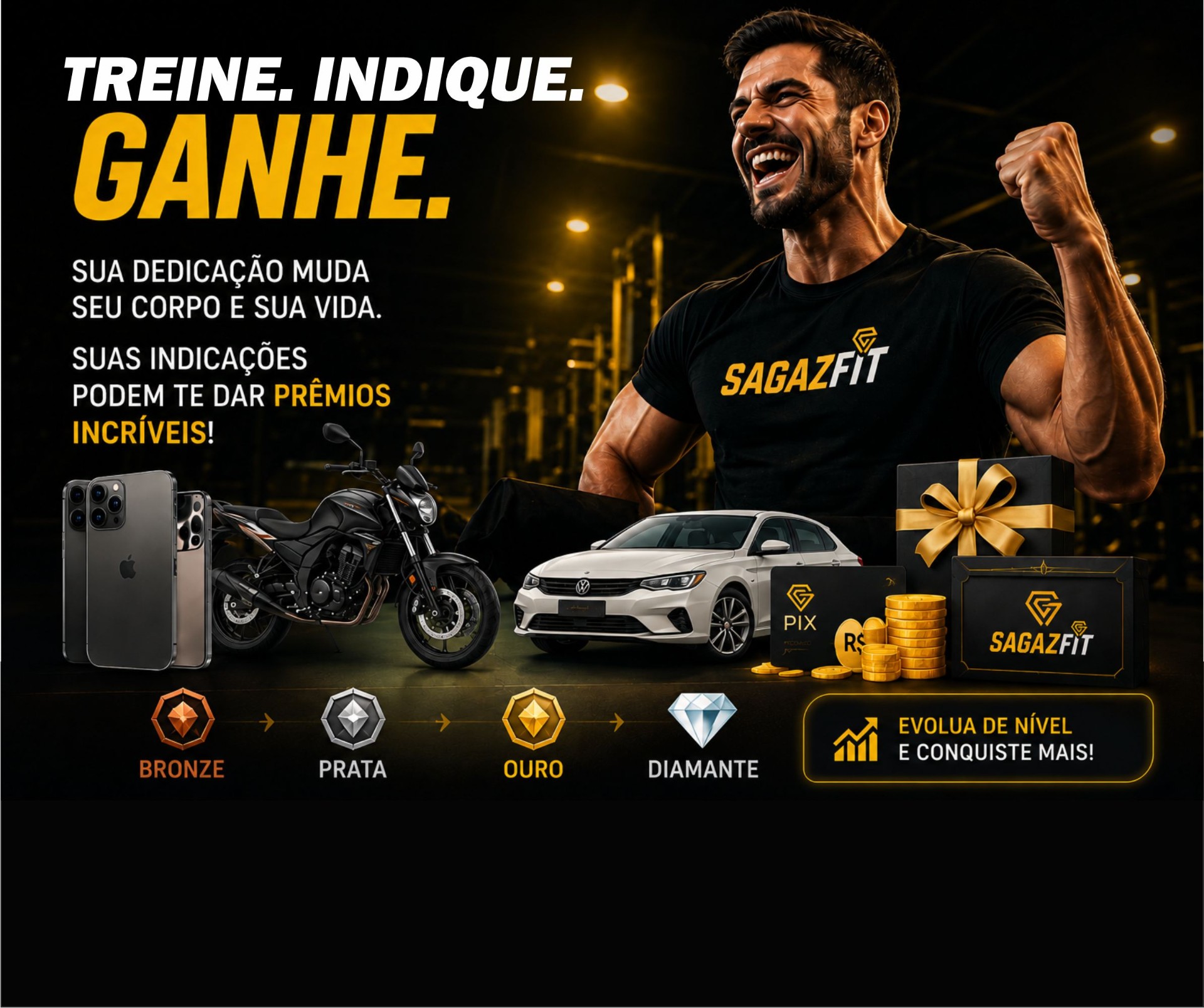 Treine. Indique. Ganhe.